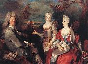 Nicolas de Largilliere Portrait de famille oil painting on canvas